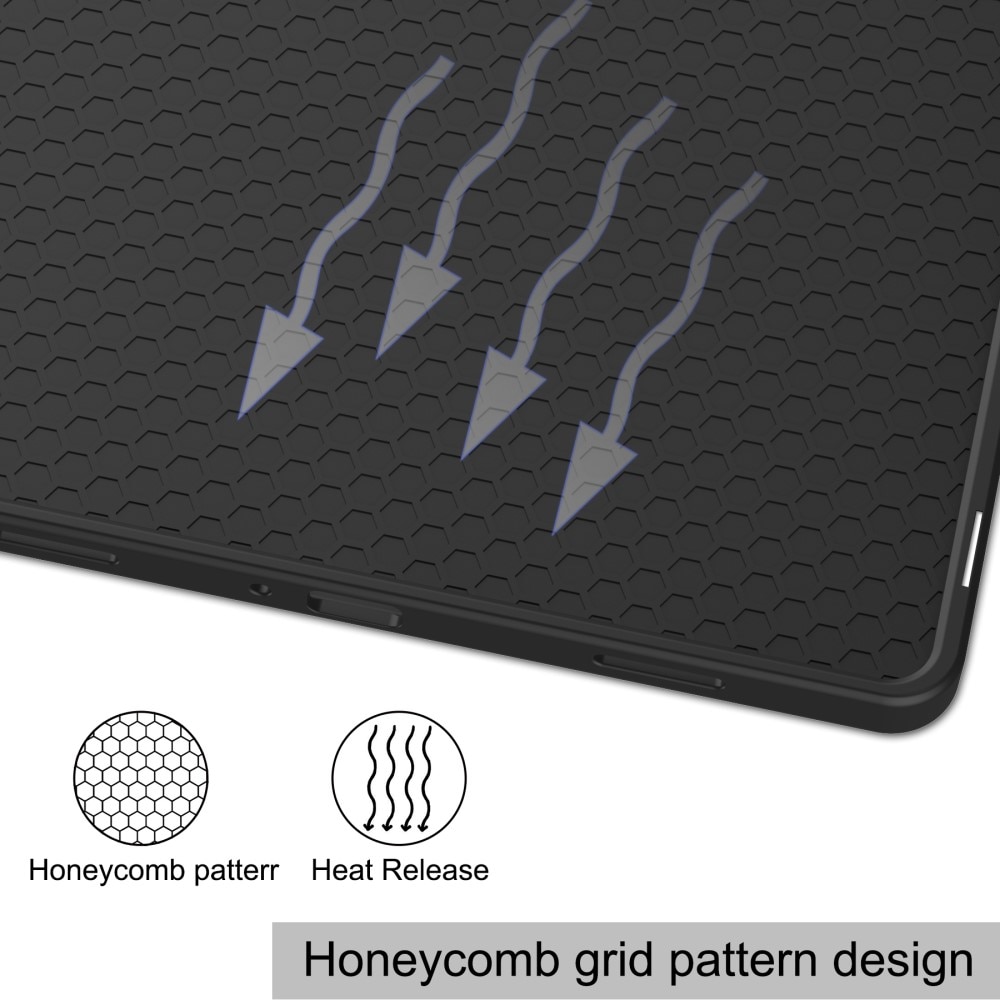 Samsung Galaxy Tab A9 Plus Tri-Fold Case Schutzhülle mit Touchpen-Halter Schwarz
