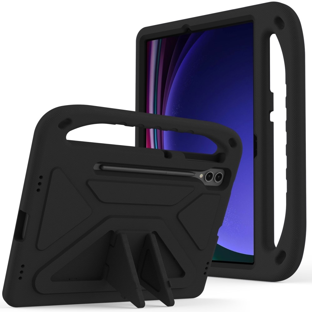 EVA-Hülle für Samsung Galaxy Tab S9 FE Plus mit Haltegriff schwarz
