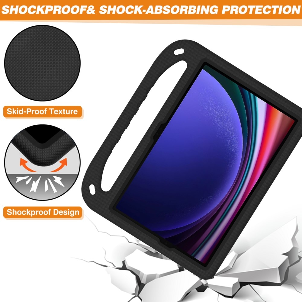 EVA-Hülle für Samsung Galaxy Tab S9 FE mit Haltegriff schwarz