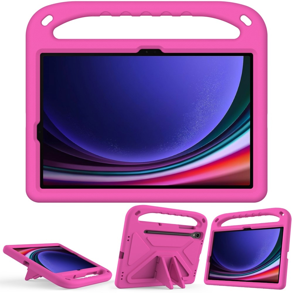 EVA-Hülle für Samsung Galaxy Tab S9 FE mit Haltegriff rosa