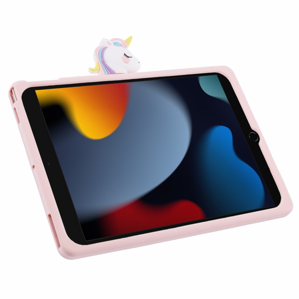 iPad 10.2 7th Gen (2019) Hülle Einhorn mit Ständer rosa