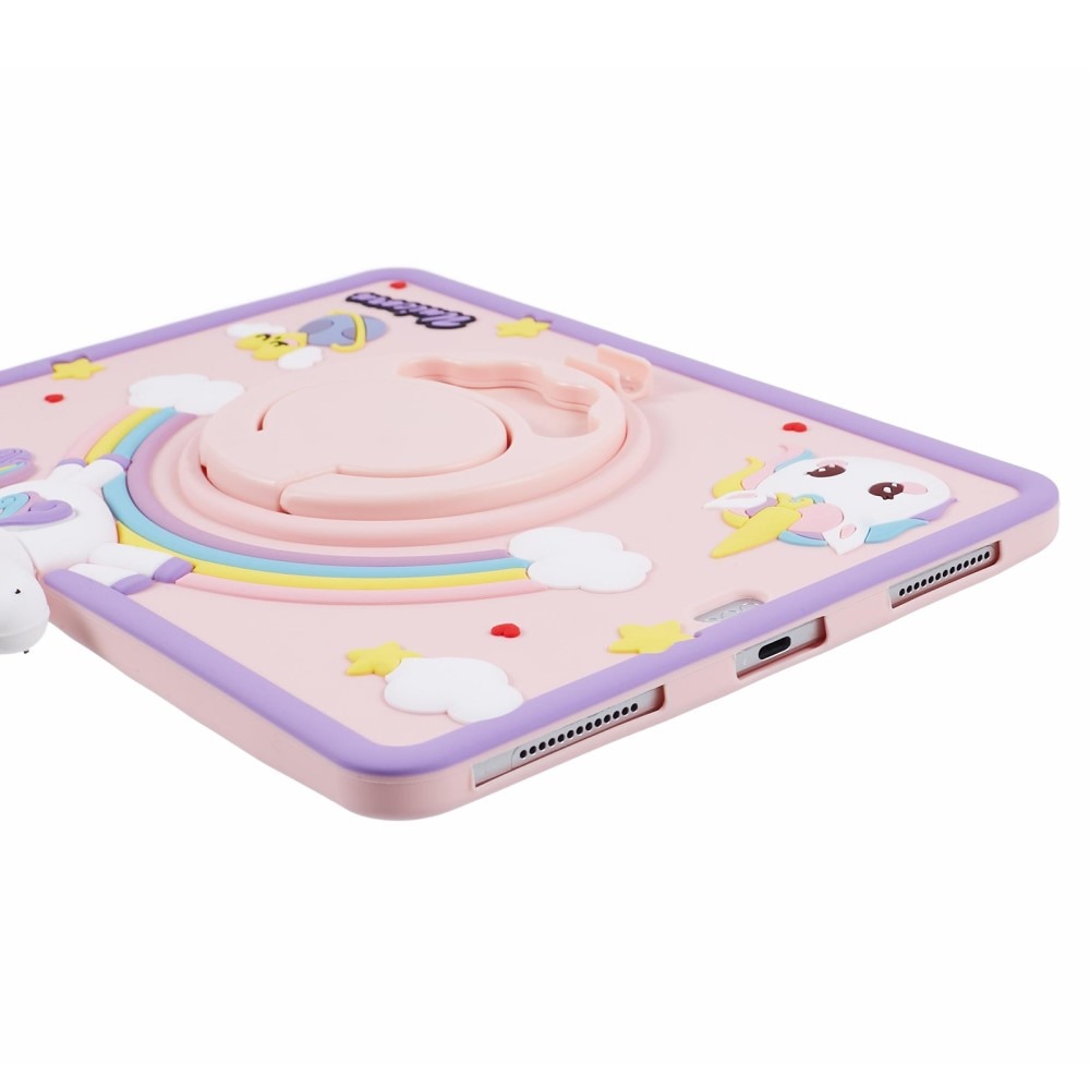 iPad Air 10.9 4th Gen (2020) Hülle Einhorn mit Ständer rosa