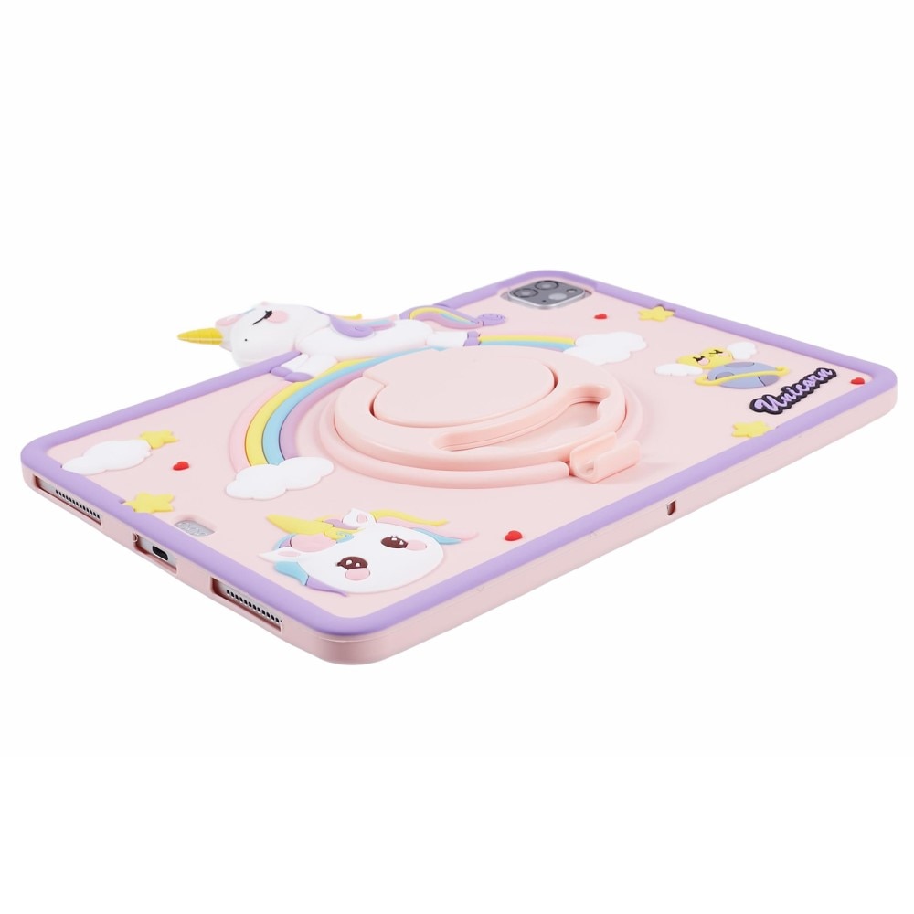 iPad Air 10.9 4th Gen (2020) Hülle Einhorn mit Ständer rosa