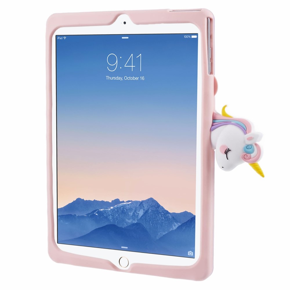 iPad 9.7 6th Gen (2018) Hülle Einhorn mit Ständer rosa