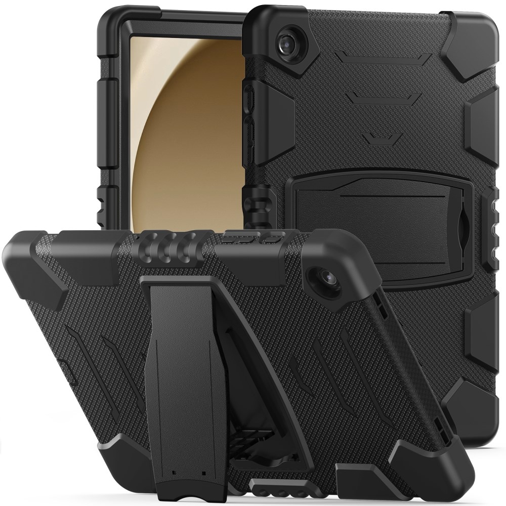 Samsung Galaxy Tab A9 Plus Stoßfeste Hybrid-Hülle Kickstand schwarz
