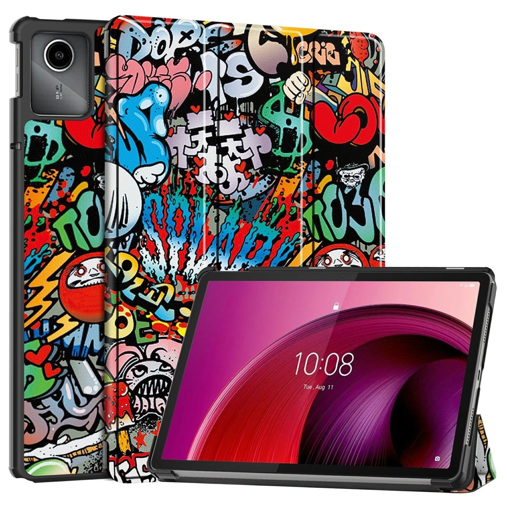 Lenovo Tab M11 Schutzhülle Tri-Fold Case Graffiti