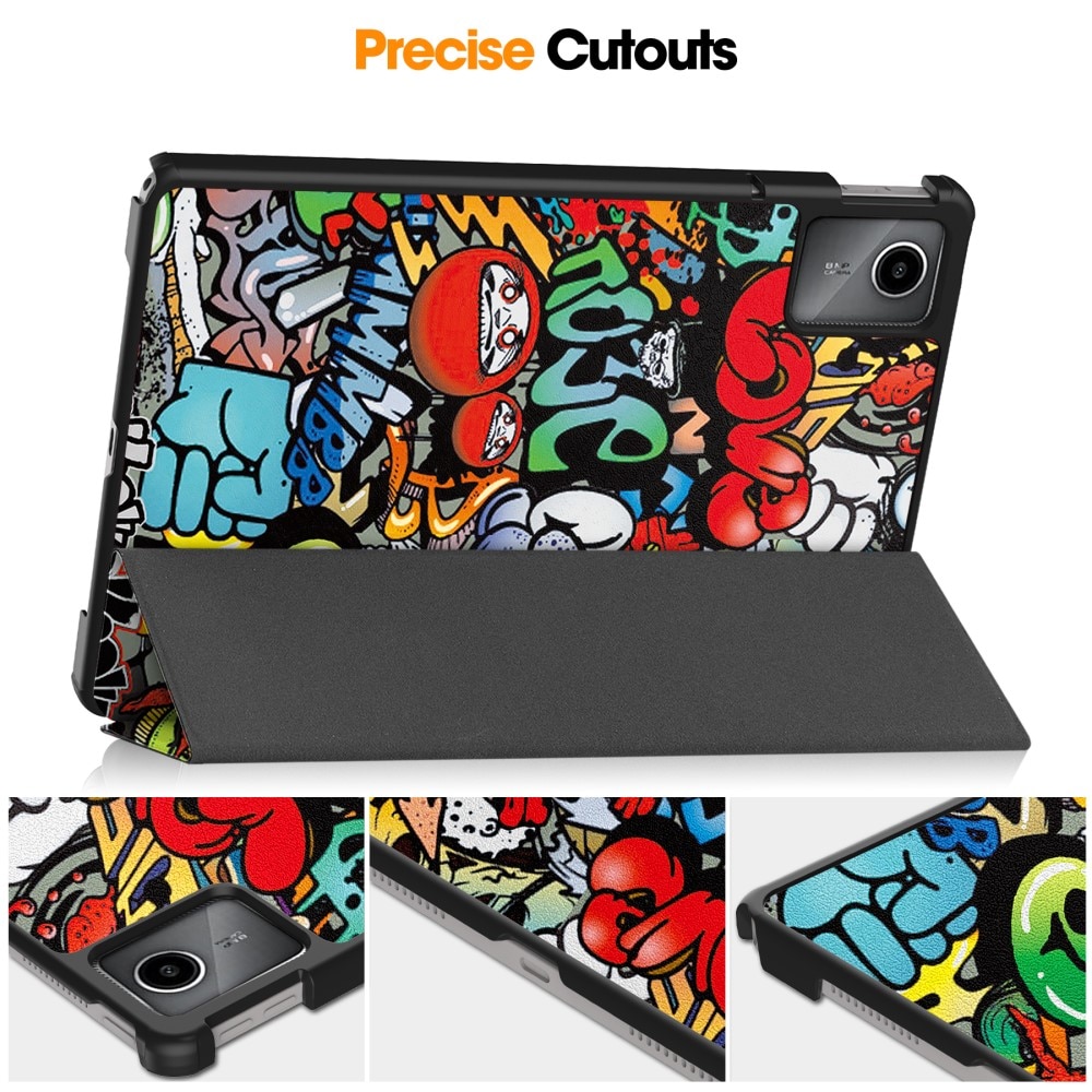 Lenovo Tab M11 Schutzhülle Tri-Fold Case Graffiti