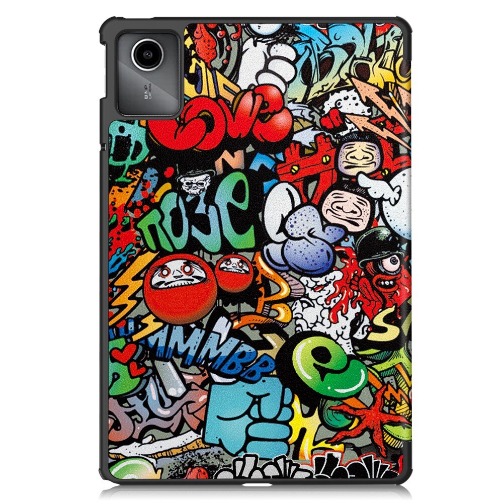 Lenovo Tab M11 Schutzhülle Tri-Fold Case Graffiti