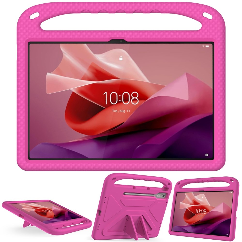 EVA-Hülle für Lenovo Tab P12 mit Haltegriff rosa