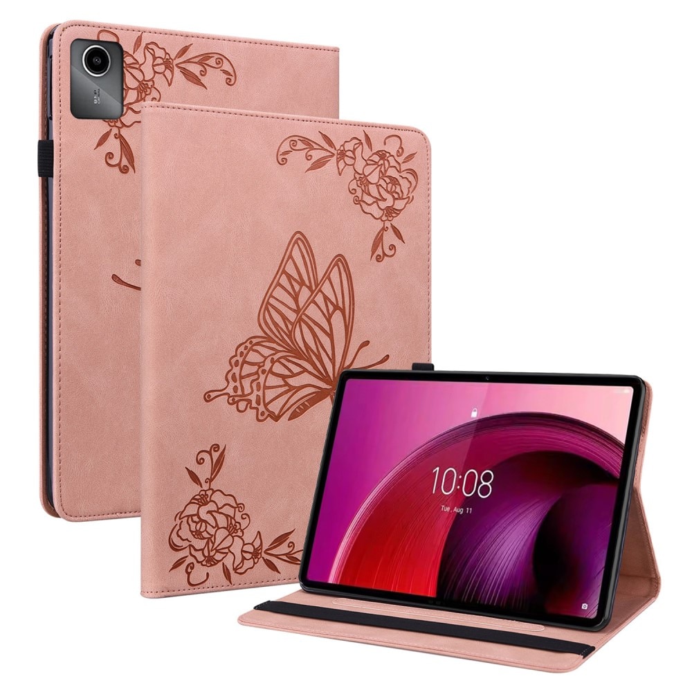 Lenovo Tab M11 Handytasche Schmetterling rosa