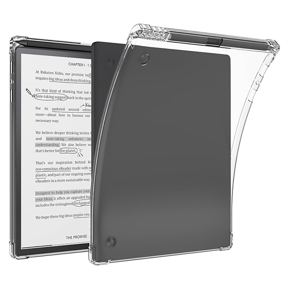 Kobo Elipsa 2E Hülle mit Touchpen-Halter transparent