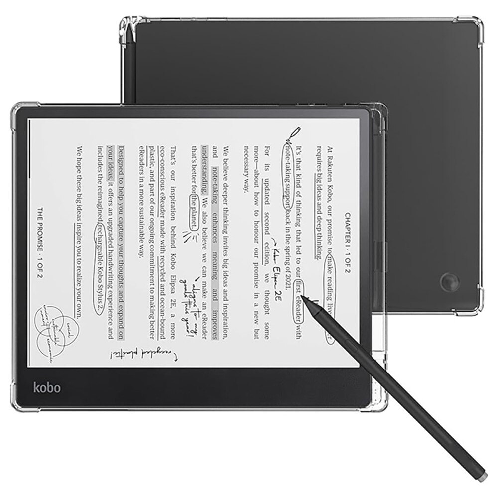 Kobo Elipsa 2E Hülle mit Touchpen-Halter transparent