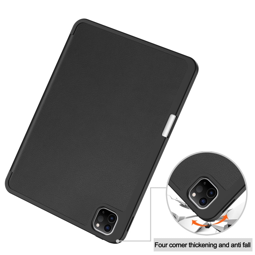 iPad Pro 11 5th Gen (2024) Tri-Fold Case Schutzhülle mit Touchpen-Halter schwarz