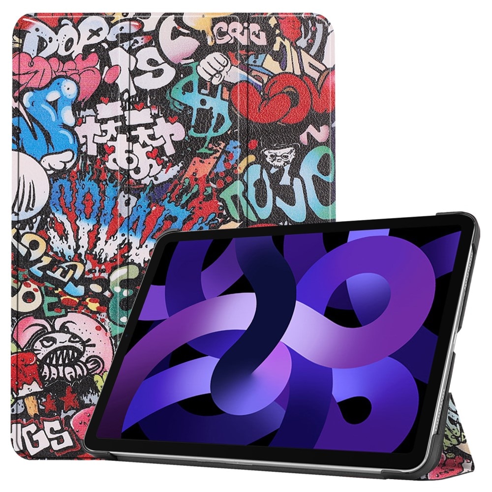 iPad Air 10.9 6th Gen (2024) Schutzhülle Tri-Fold Case Graffiti