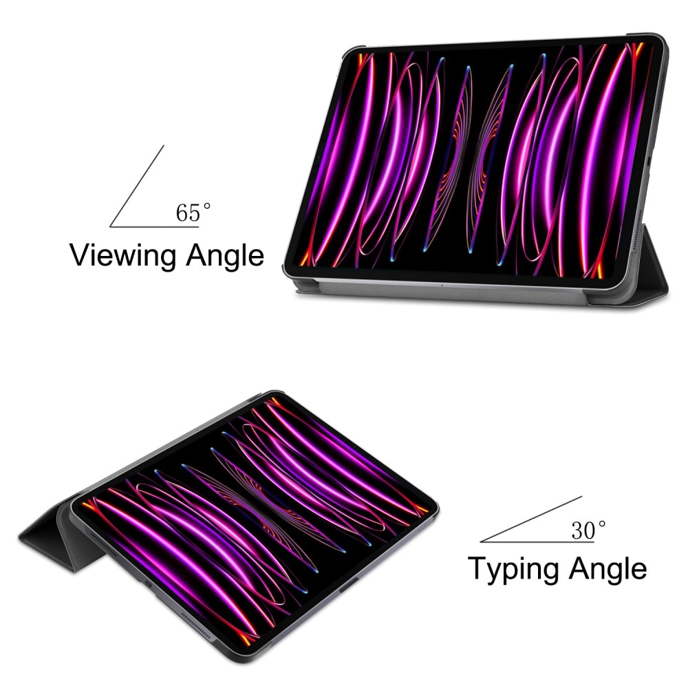 iPad Air 13 (2024) Schutzhülle Tri-Fold Case schwarz
