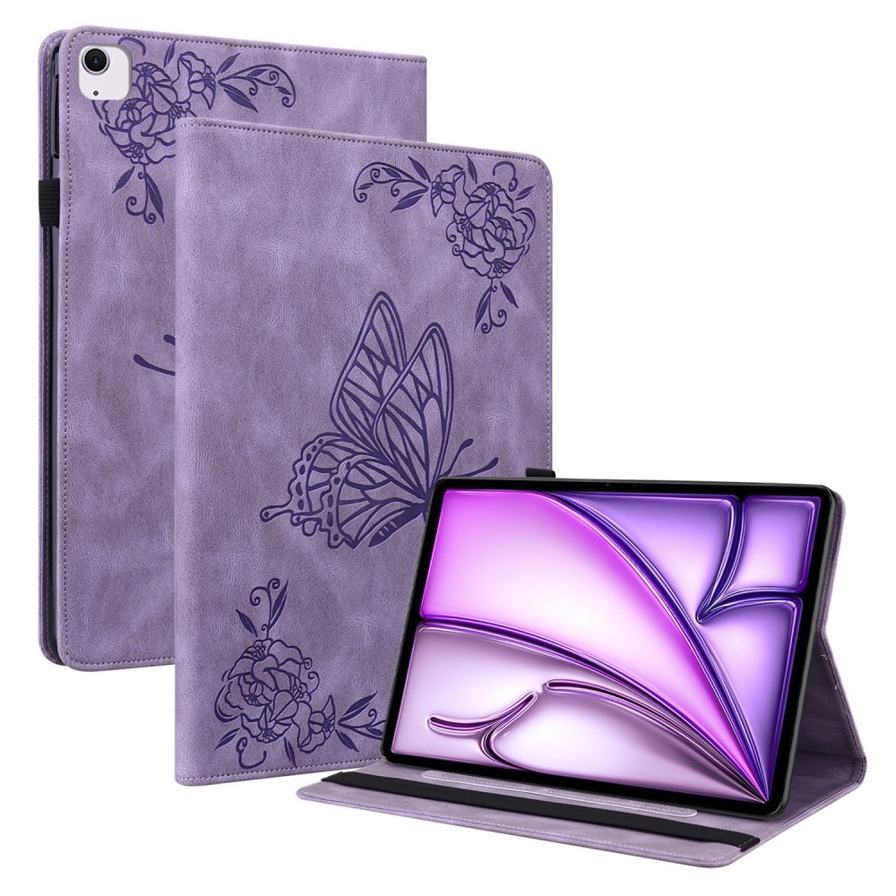 iPad Air 11 6th Gen (2024) Handytasche Schmetterling lila