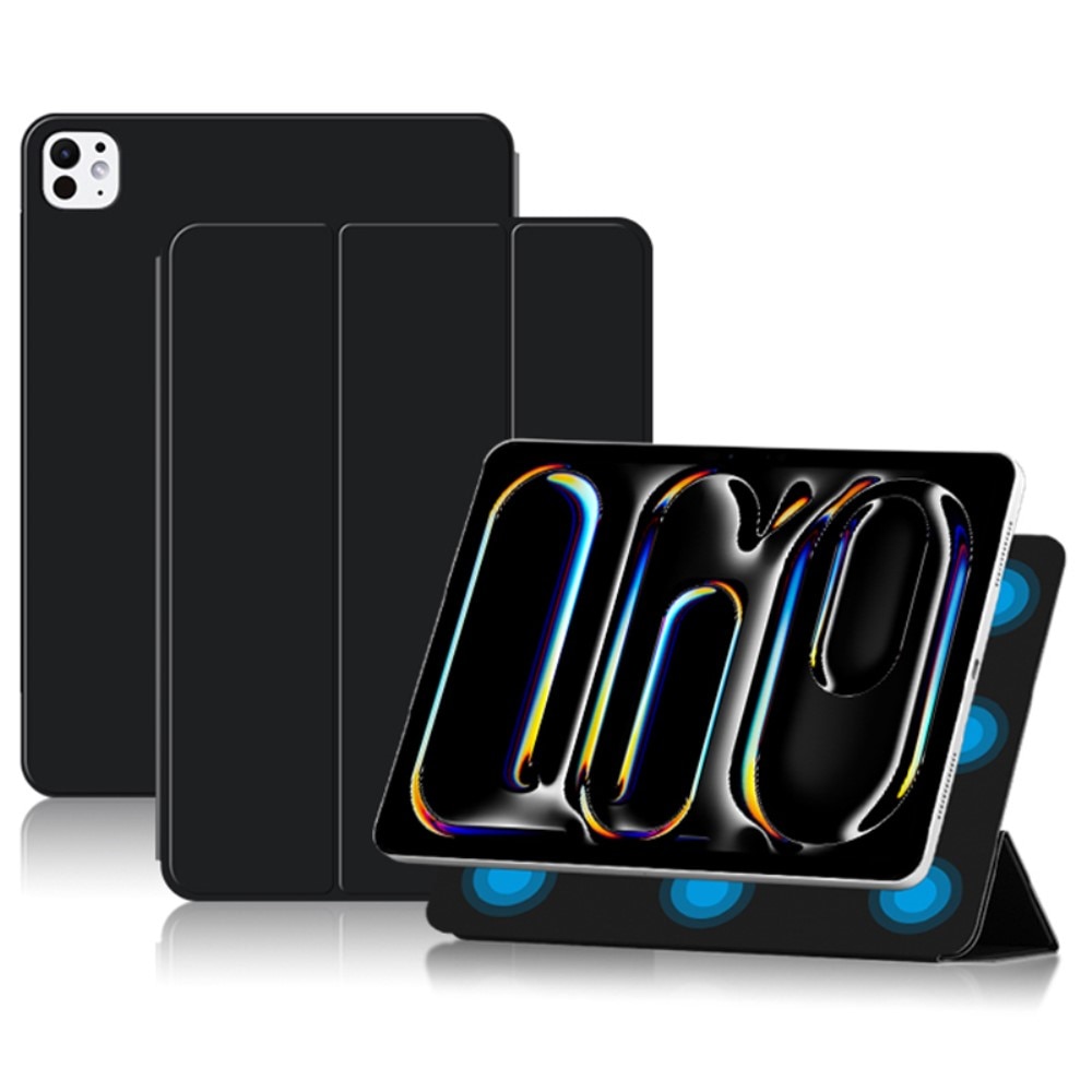 iPad Pro 13 7th Gen (2024) Schutzhülle Tri-Fold Magnetic Case schwarz