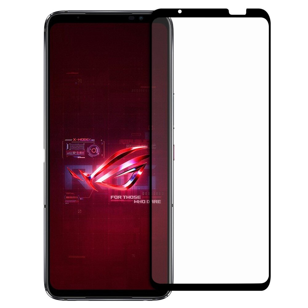 Asus ROG Phone 6/6 Pro Vollabdeckendes Panzerglas Schwarz