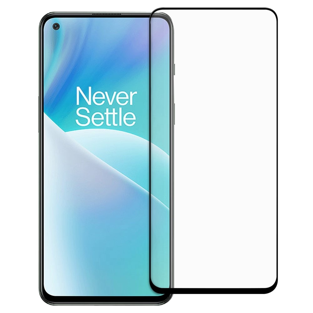 OnePlus Nord 2T 5G Vollabdeckendes Panzerglas Schwarz