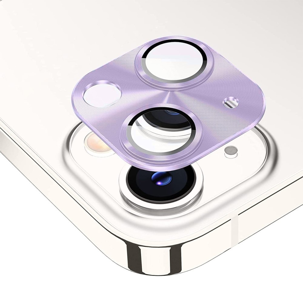 Kameraschutz Aluminium+Panzerglas iPhone 14/14 Plus Lila