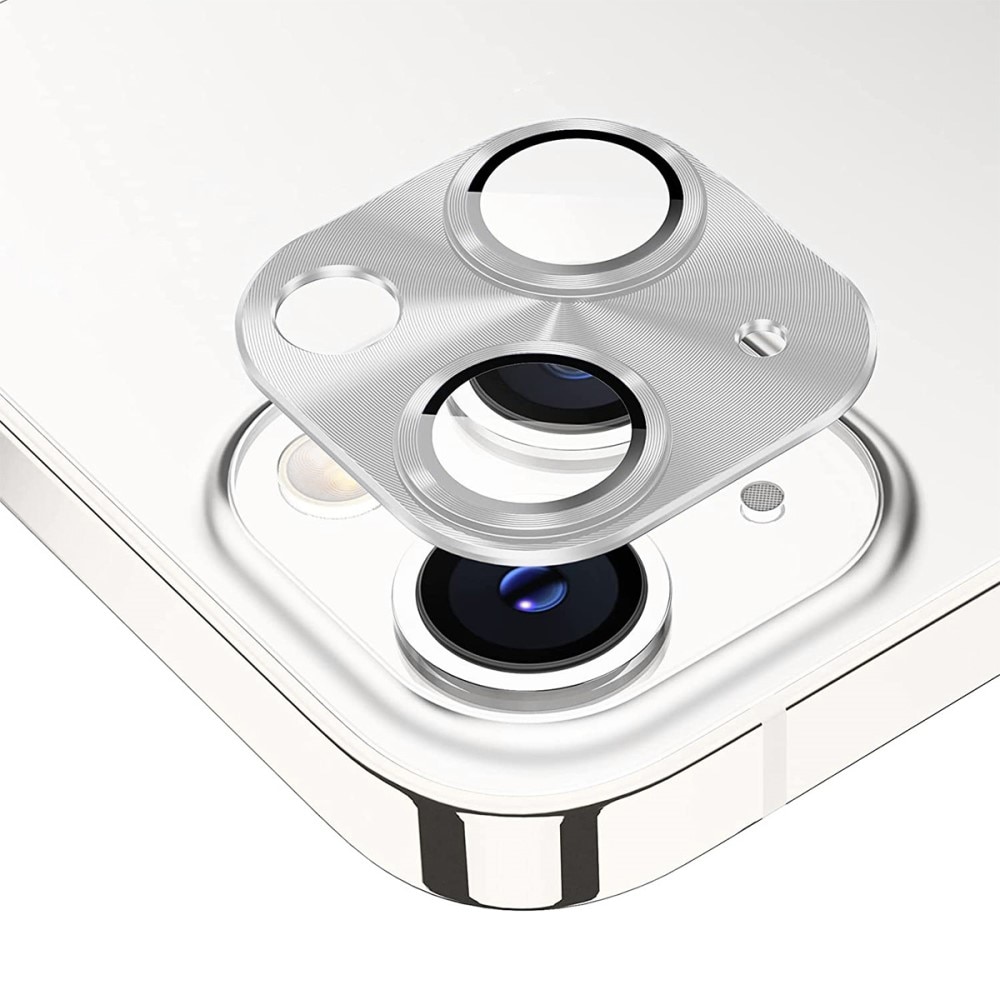 Kameraschutz Aluminium+Panzerglas iPhone 14/14 Plus Silber