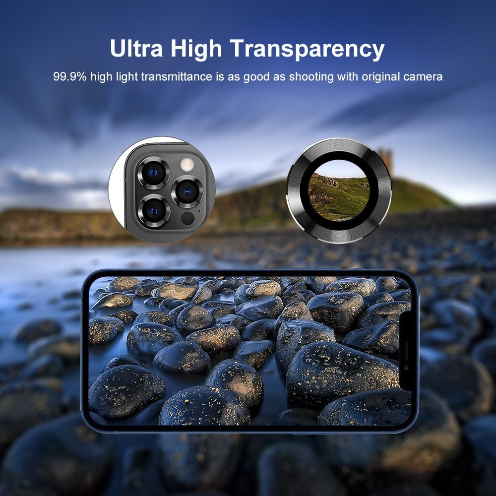 Panzerglas für Kamera Aluminium iPhone 14 Pro Max silber