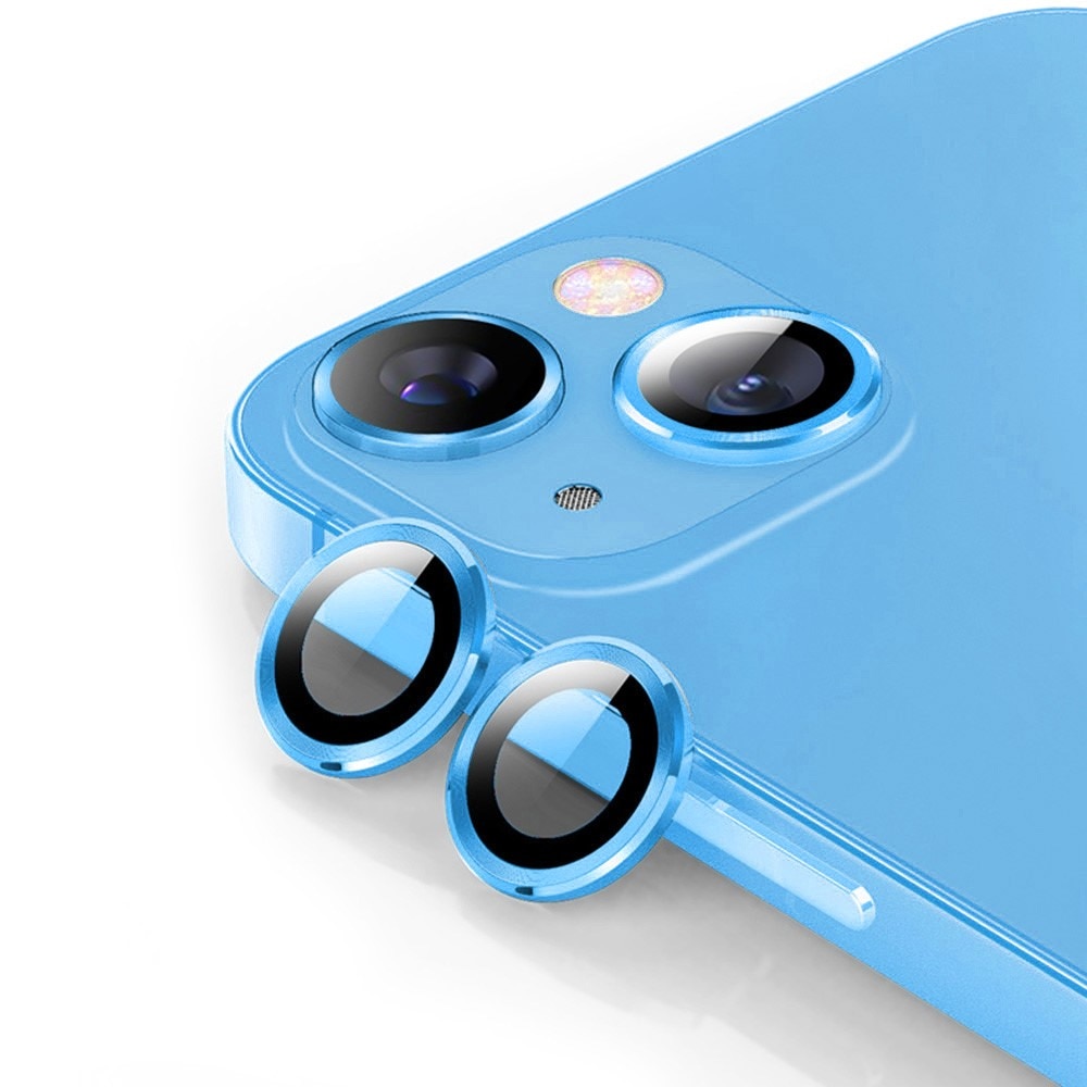 Panzerglas für Kamera Aluminium iPhone 14 blau