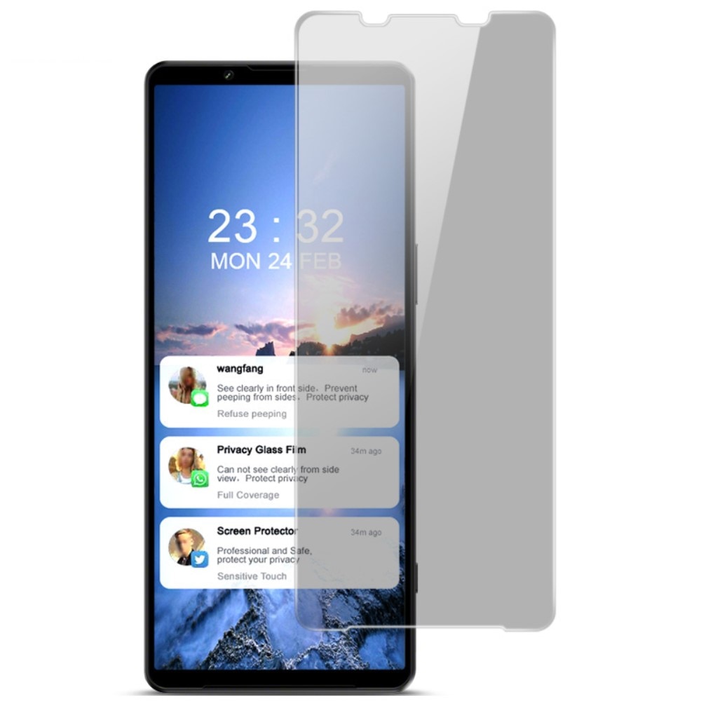 Sony Xperia 1 IV Panzerglas Voolbild Blickschutz