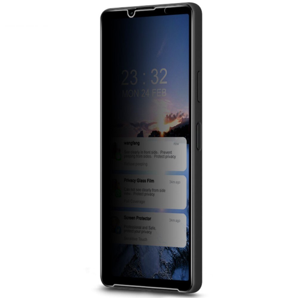 Sony Xperia 10 IV Panzerglas Voolbild Blickschutz