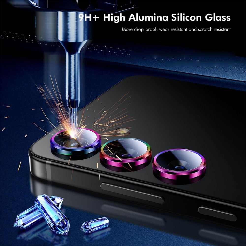 Panzerglas für Kamera Aluminium Samsung Galaxy S24 FE Schwarz
