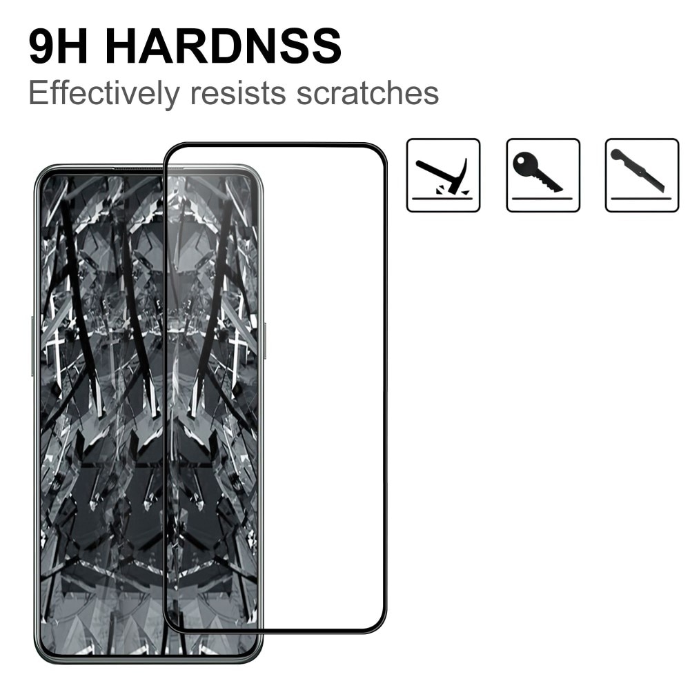 OnePlus 10T Vollabdeckendes Panzerglas Schwarz