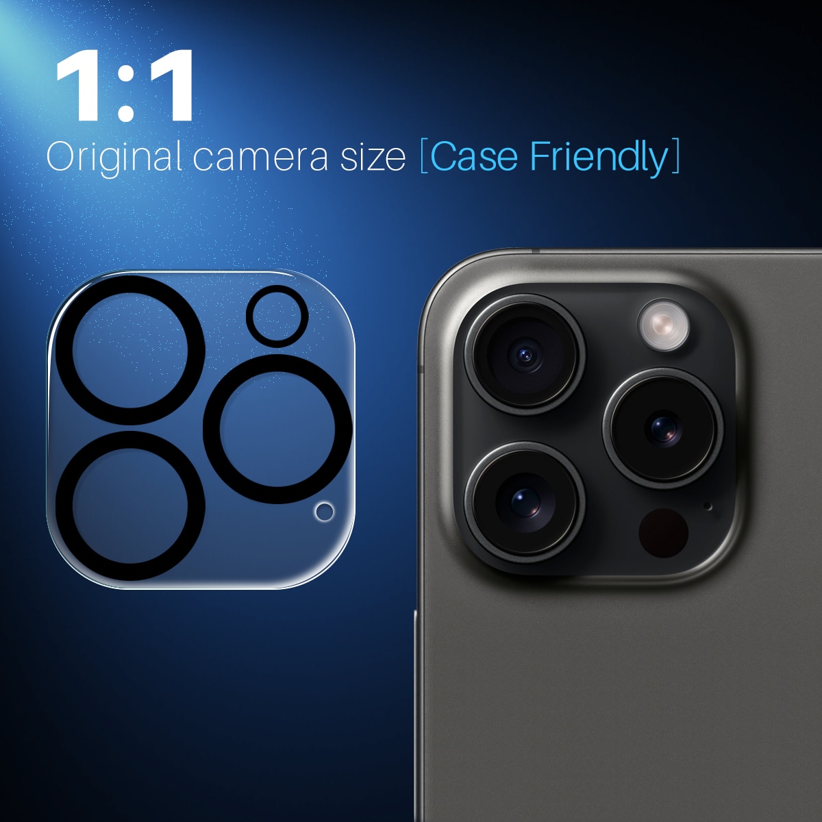 iPhone 16 Pro Panzerglas für Kamera (2 Stück)