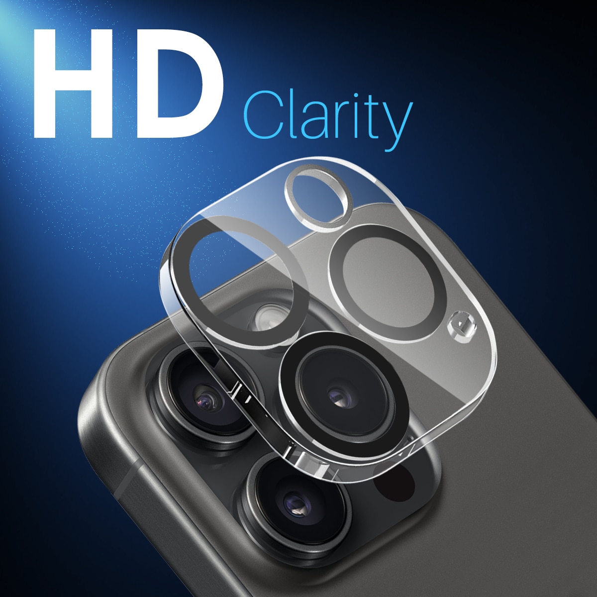 iPhone 15 Pro Panzerglas für Kamera (2 Stück)