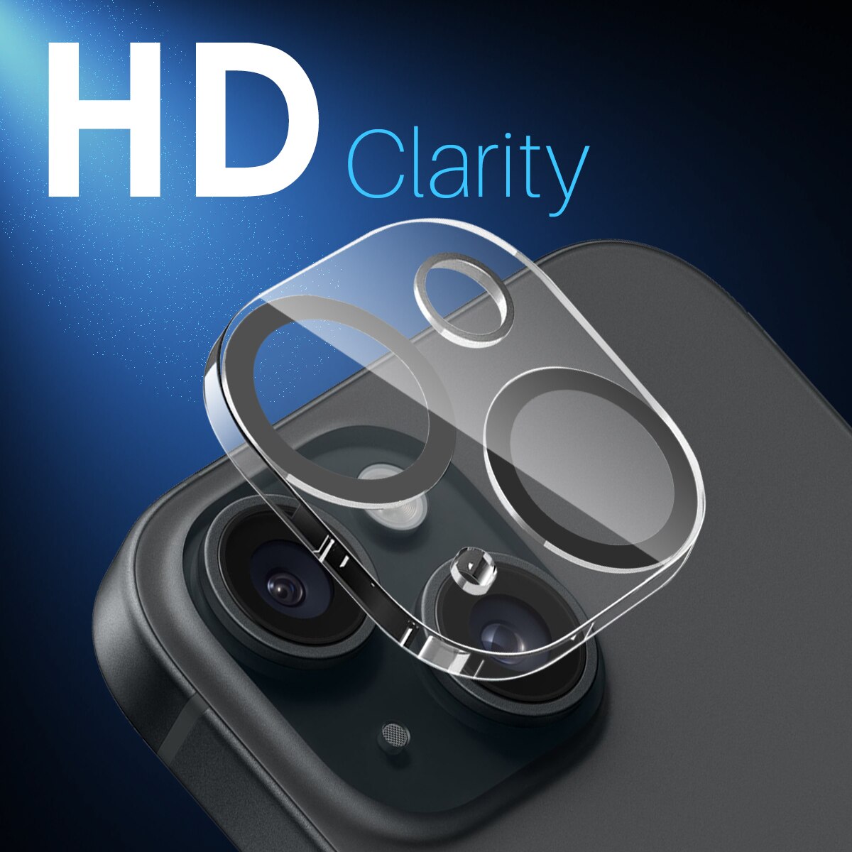 iPhone 15 Panzerglas für Kamera (2 Stück)