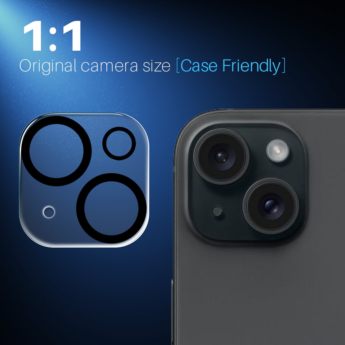 iPhone 15 Plus Panzerglas für Kamera (2 Stück)