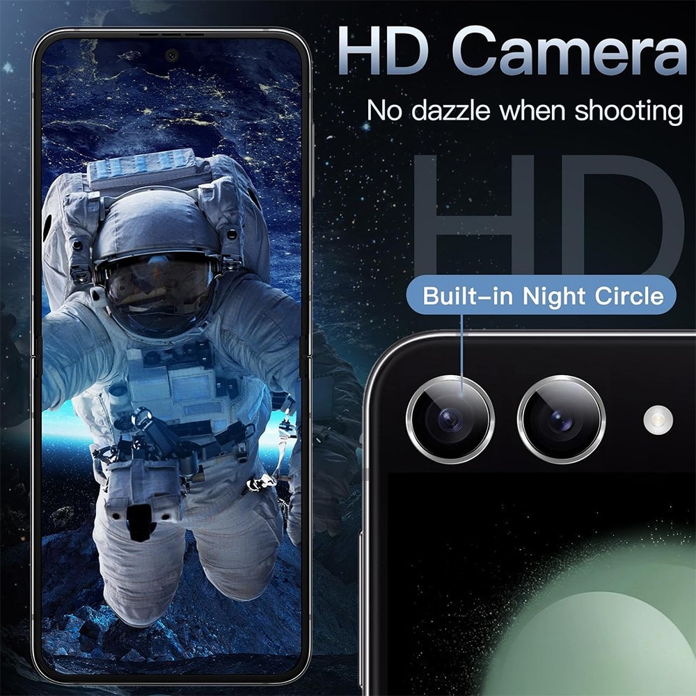 Panzerglas für Kamera Aluminium Samsung Galaxy Z Flip 7 Silber