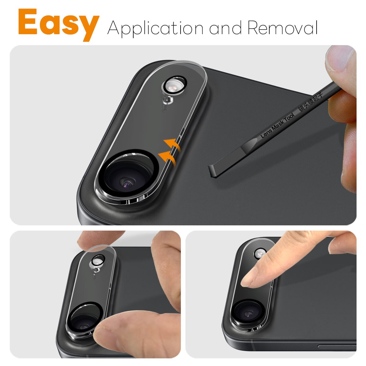 iPhone 17 Air Panzerglas für Kamera (2 Stück)