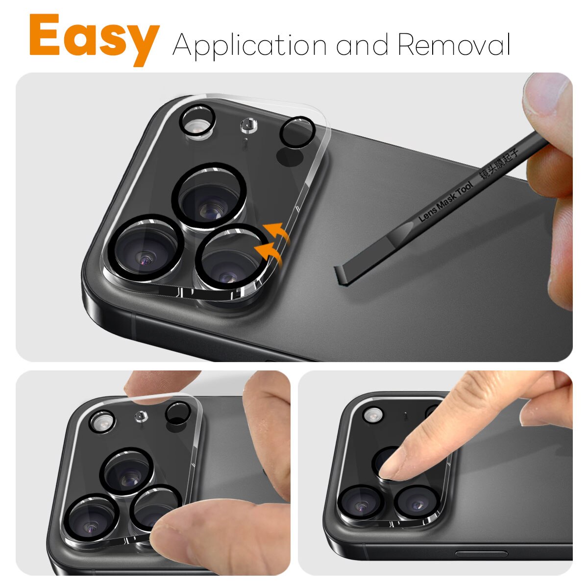 iPhone 17 Pro Max Panzerglas für Kamera (2 Stück)