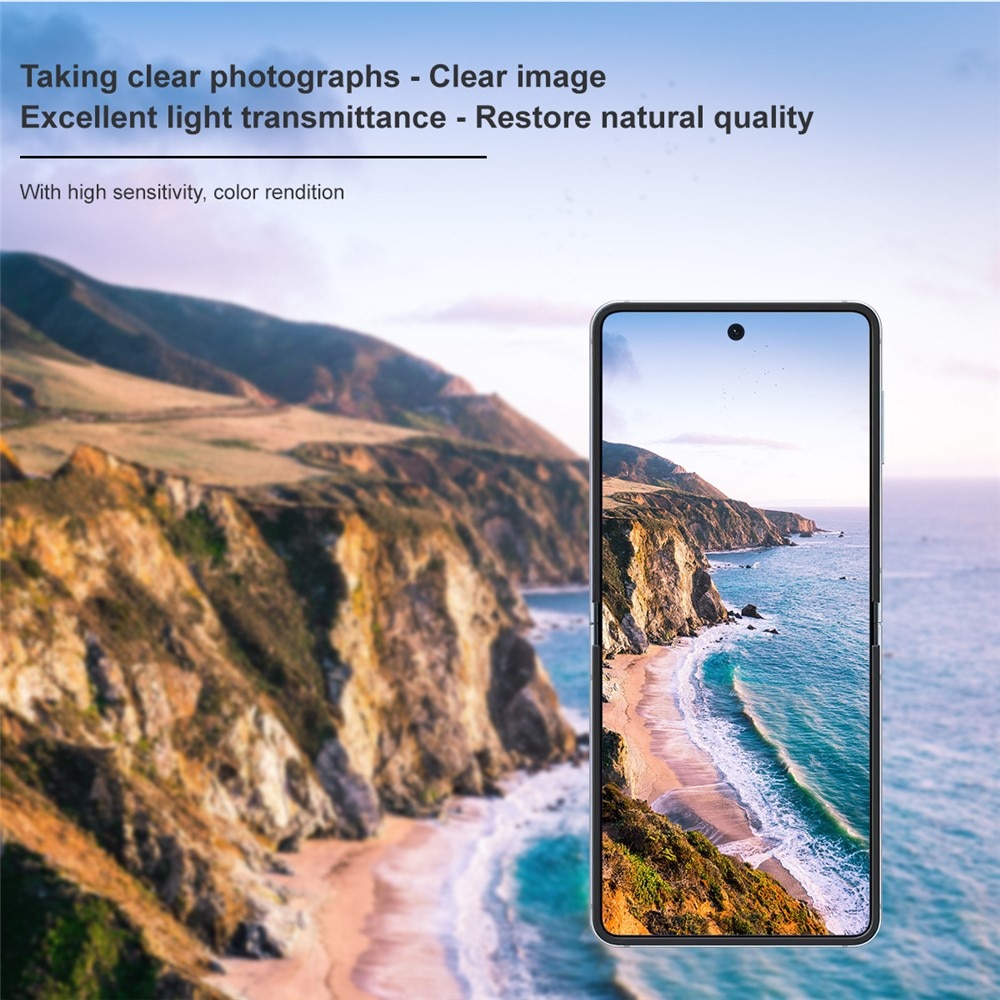 Panzerglas für Rückseitenbildschirm + Kamera Samsung Galaxy Z Flip 7 Transparent