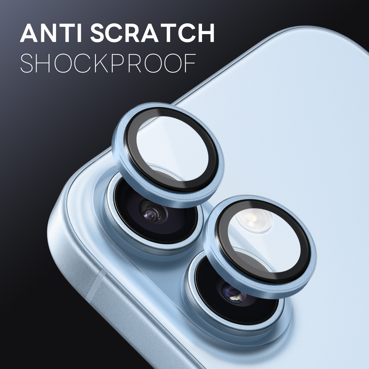 iPhone 17 Panzerglas für Kamera Aluminium Blau