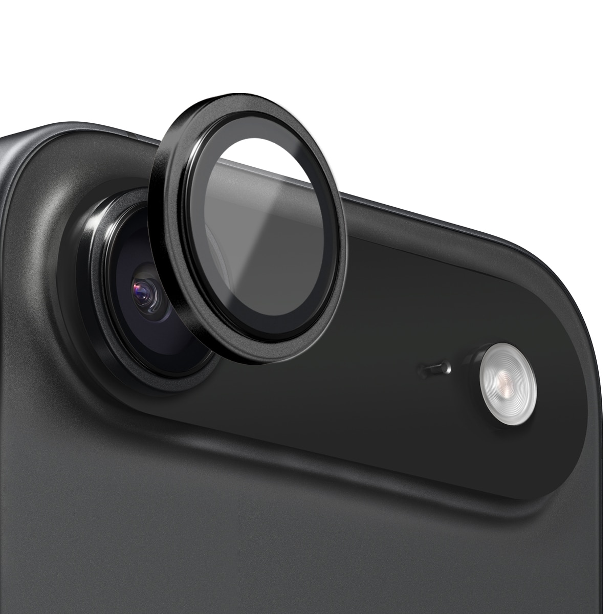 iPhone 17 Air Panzerglas für Kamera Aluminium Schwarz