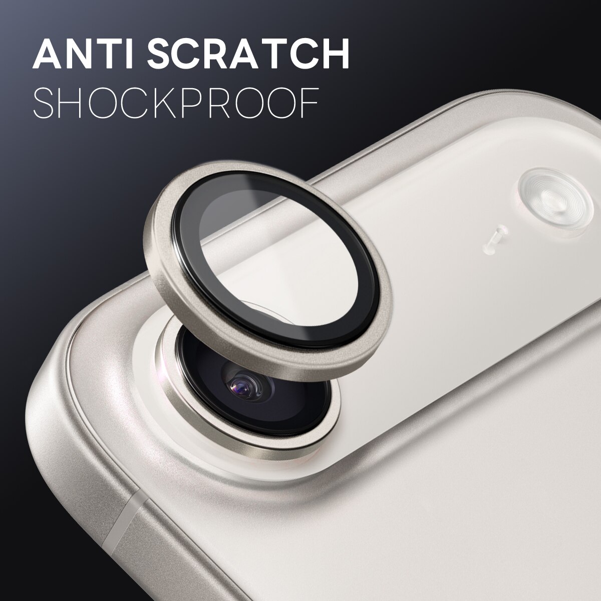 iPhone 17 Air Panzerglas für Kamera Aluminium Grau