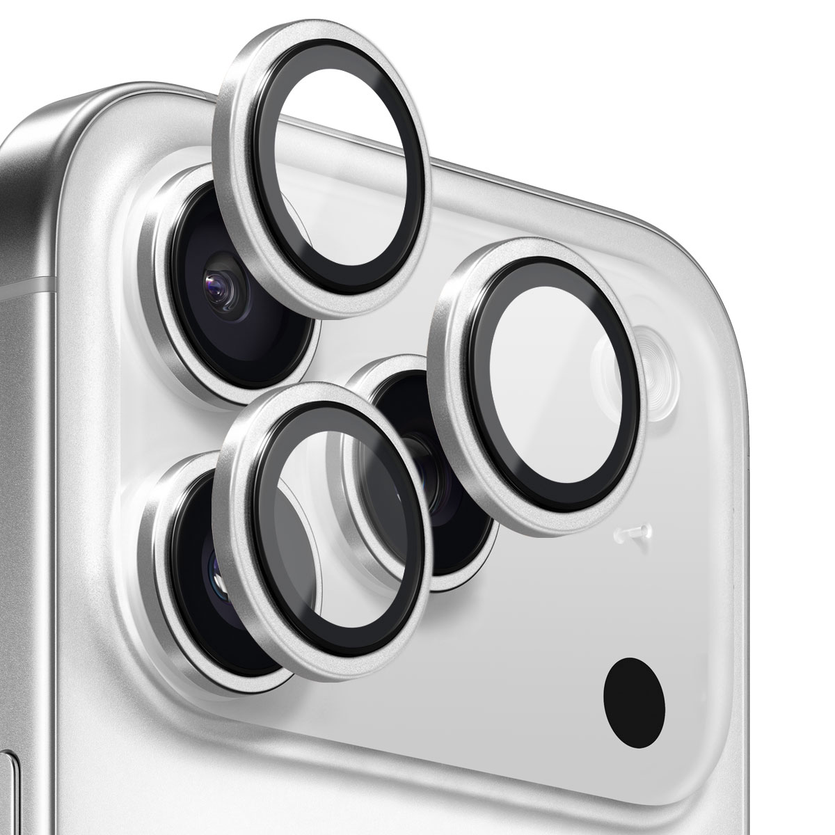 iPhone 17 Pro Panzerglas für Kamera Aluminium Silber