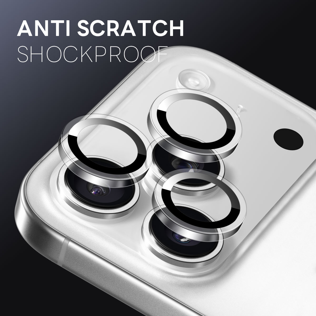 iPhone 17 Pro Panzerglas für Kamera Schwarz
