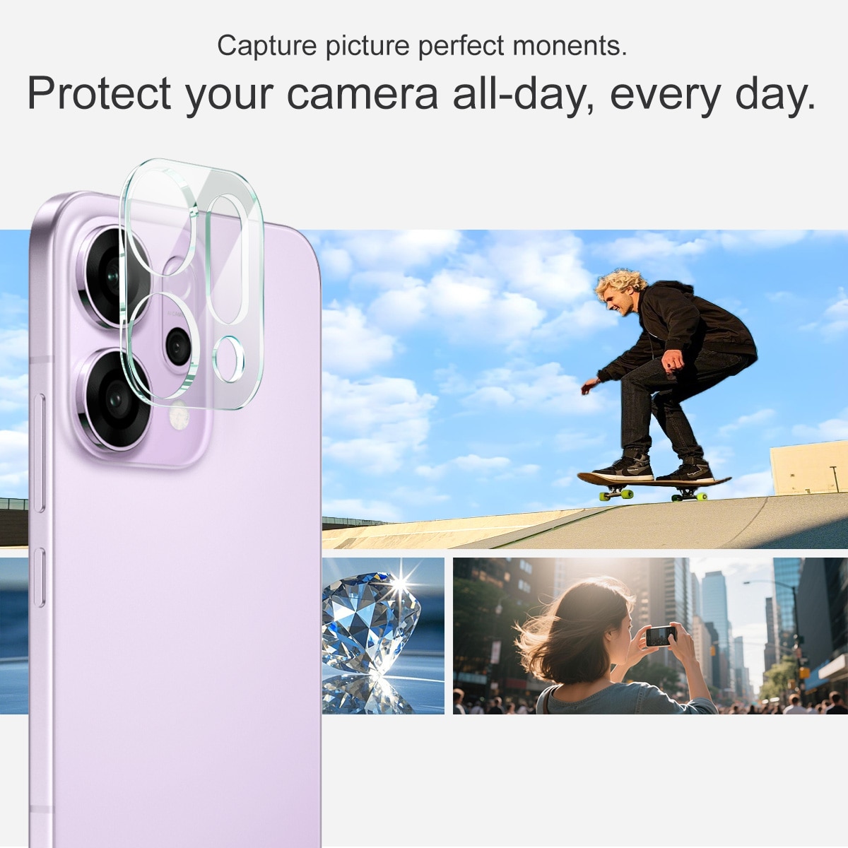 Panzerglas für Kamera 0.2mm Oppo Reno 14 Transparent