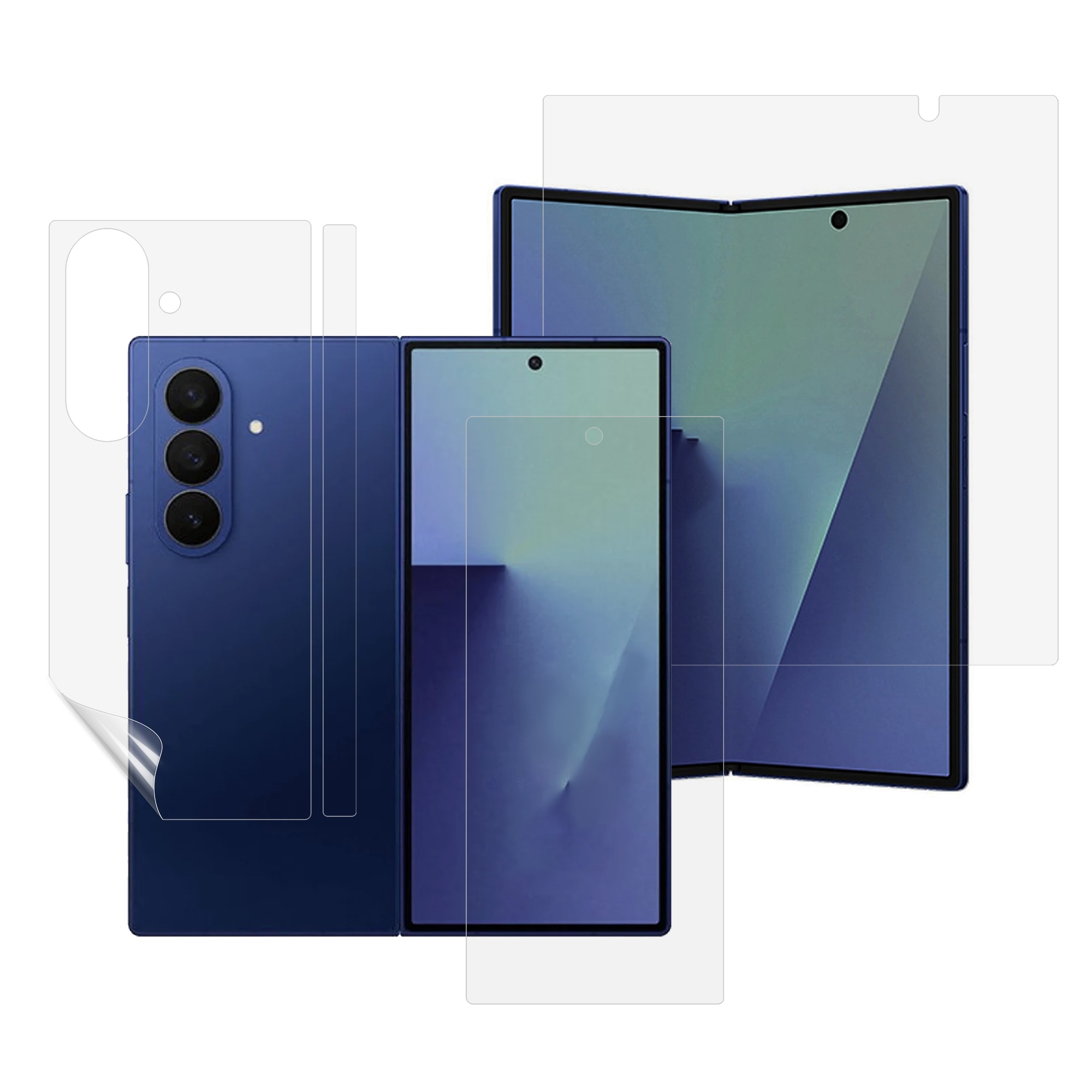 Vollflächiger Displayschutz Innen- + Außendisplay Samsung Galaxy Z Fold 7