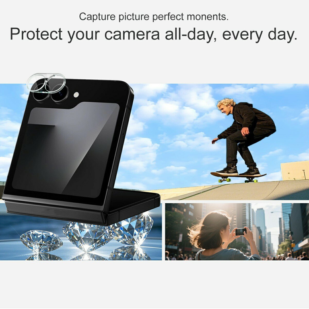 Panzerglas für Kamera 0.2mm Samsung Galaxy Z Flip 7 FE Transparent