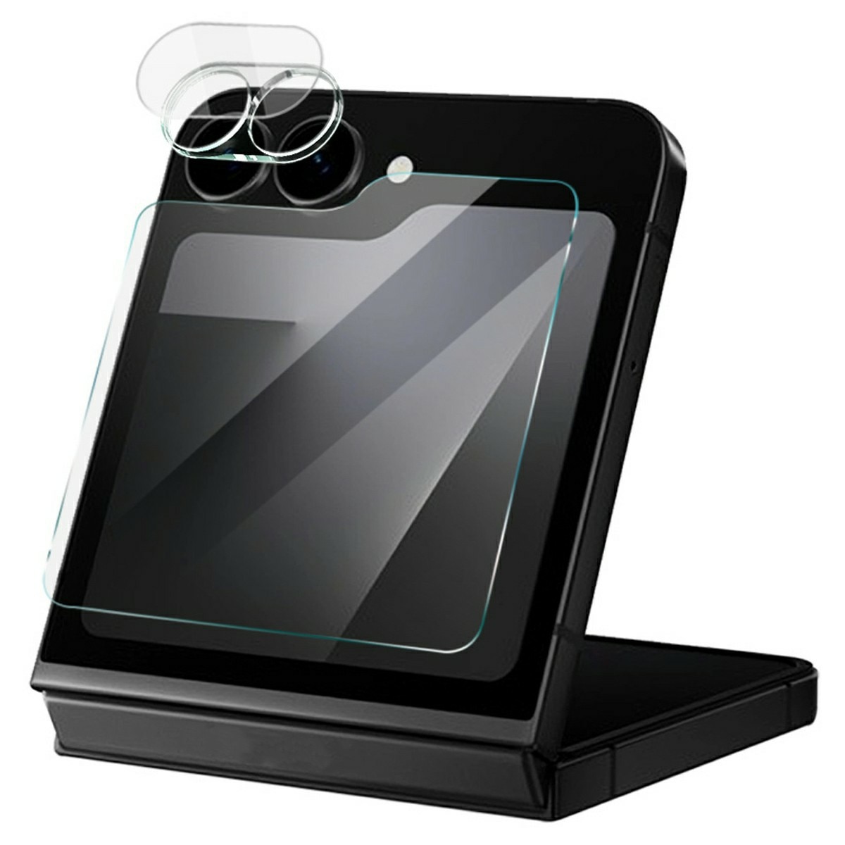 Panzerglas für Rückseitenbildschirm + Kamera Samsung Galaxy Z Flip 7 FE Transparent