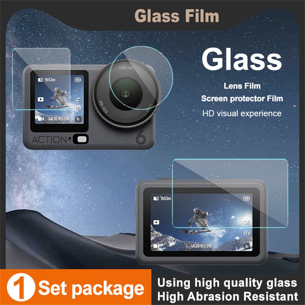 Vollabdeckendes Panzerglas DJI Osmo Action 6