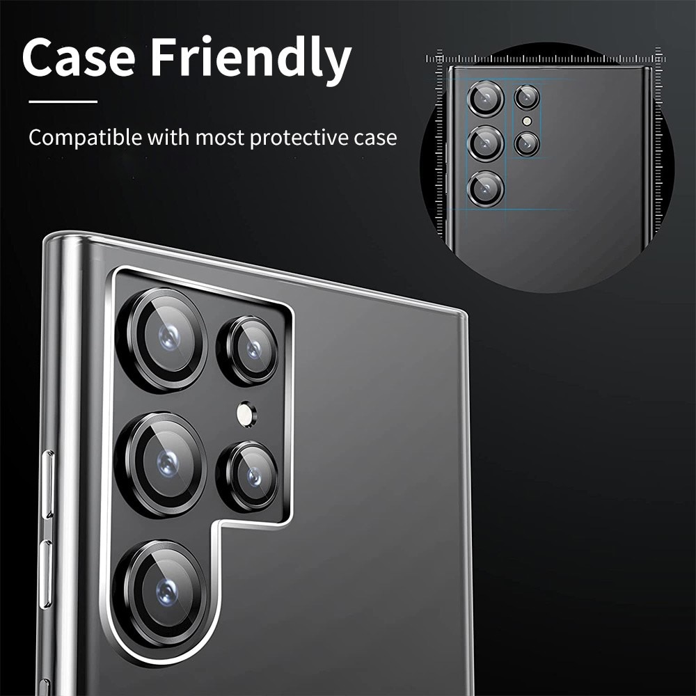 Panzerglas für Kamera Aluminium Samsung Galaxy S23 Ultra silber